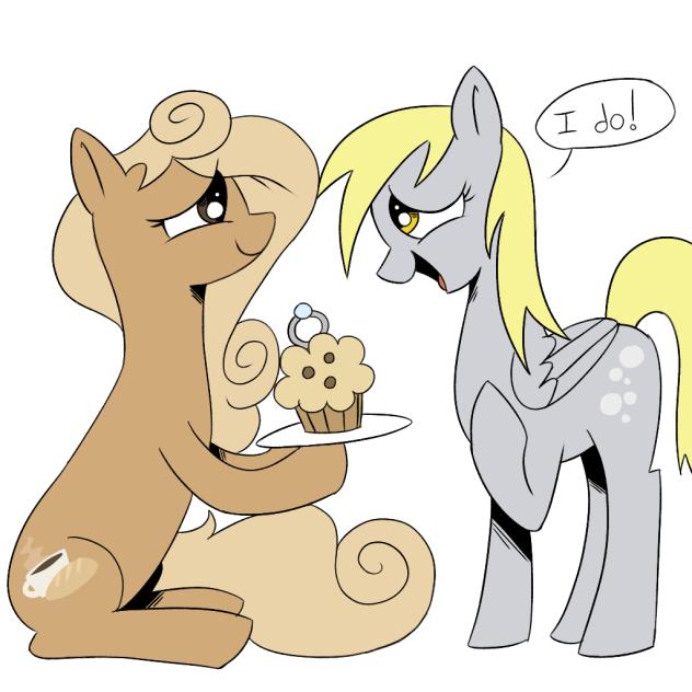 Oc x Canon art with crema and derpy