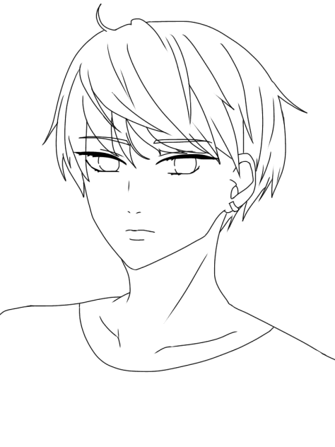 無表情男子