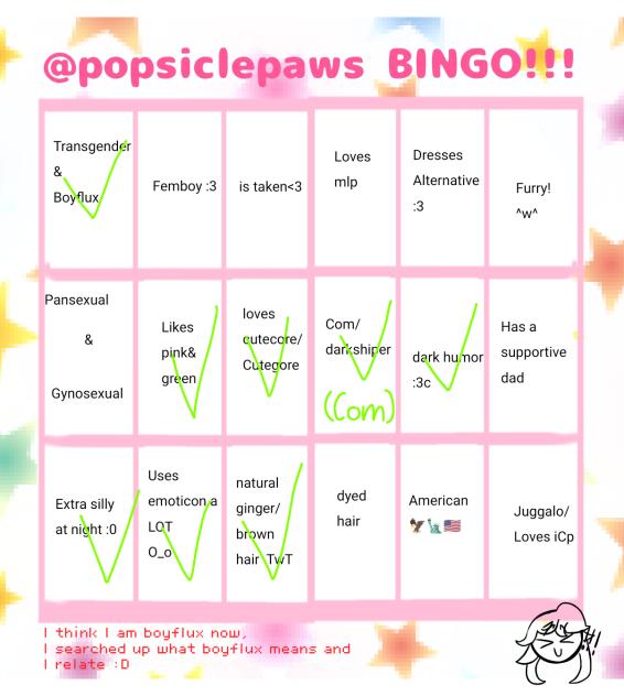 Jasper's Bingo!!