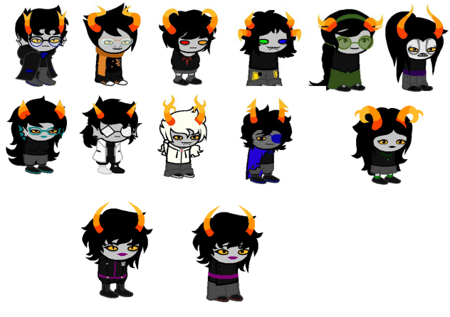 Buncha character sprites, all mine!! - ibisPaint