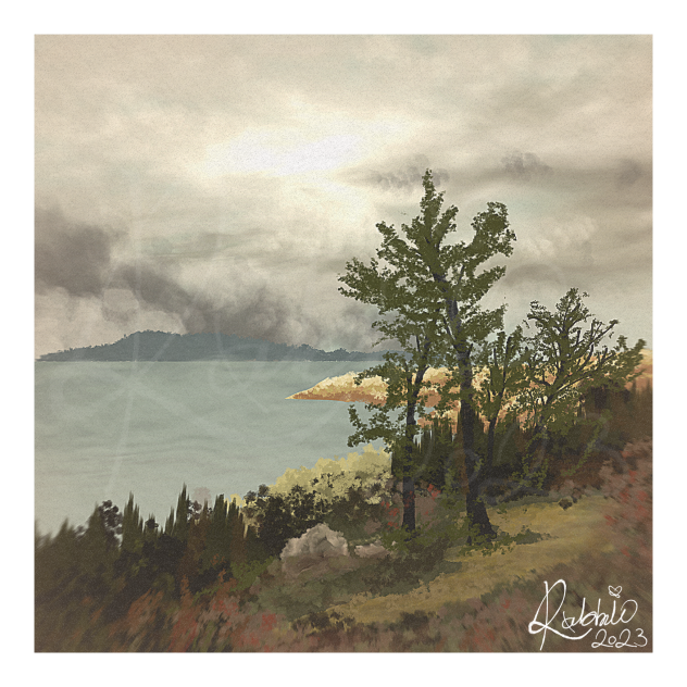 A Hike by the Lake - ibisPaint