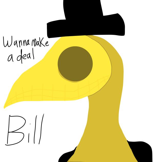 Bill as a plague doctor