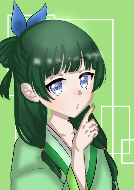 フリー線画塗ってみた！