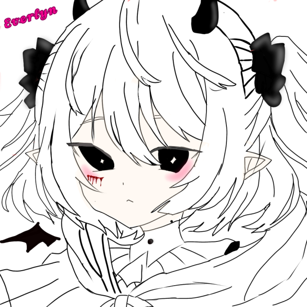 Black And White Demon Child