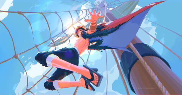 Aged up Luffy