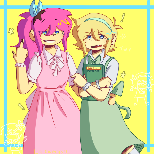 Aubrey and Basil whit skirts 😍😍