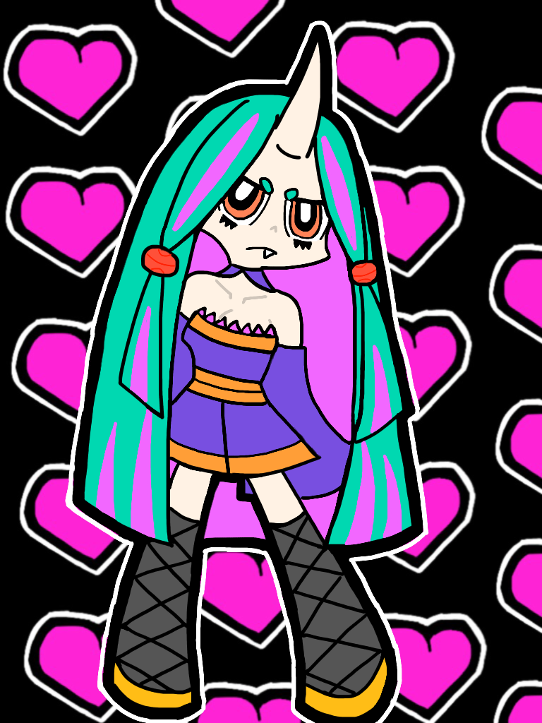 パンティー ストッキング風に滝夜叉姫を描いたよ Ibispaint