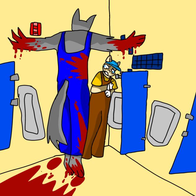 wtf is going on in bathroom