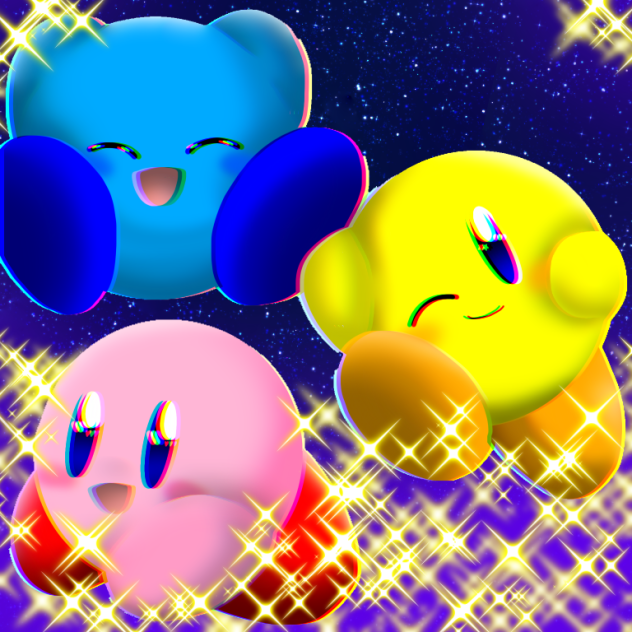 夜のカービィ