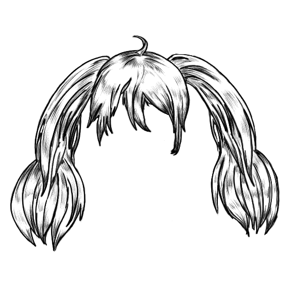 hair material double ponytails