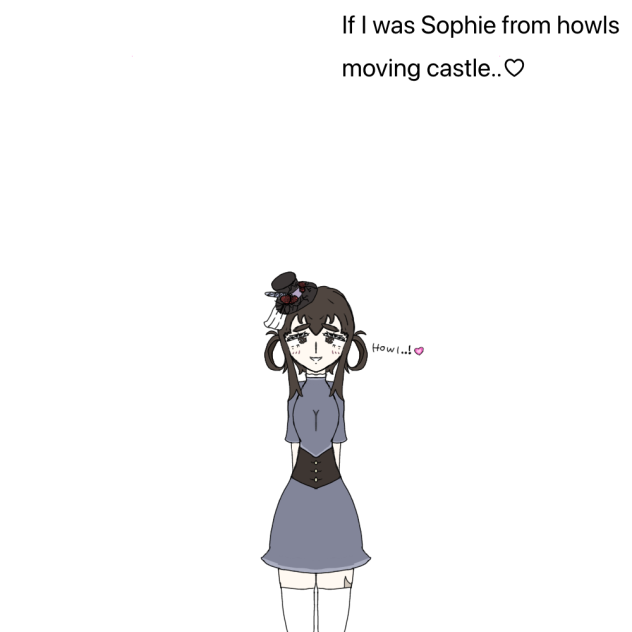 Me as Sophie from howls moving castle..!