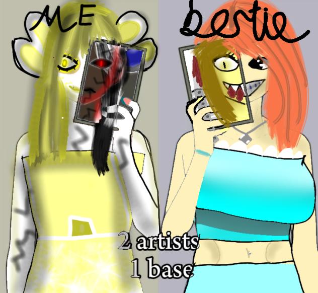 art challenge me vs bestie who won