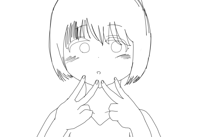 塗り絵大会　線画