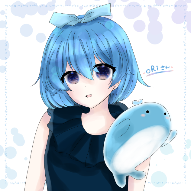 描き合い　くじら擬人化🐳