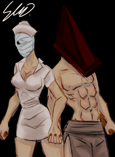 silent Hill pyramid head and nurse