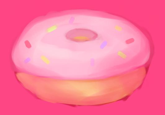 strawberry donut