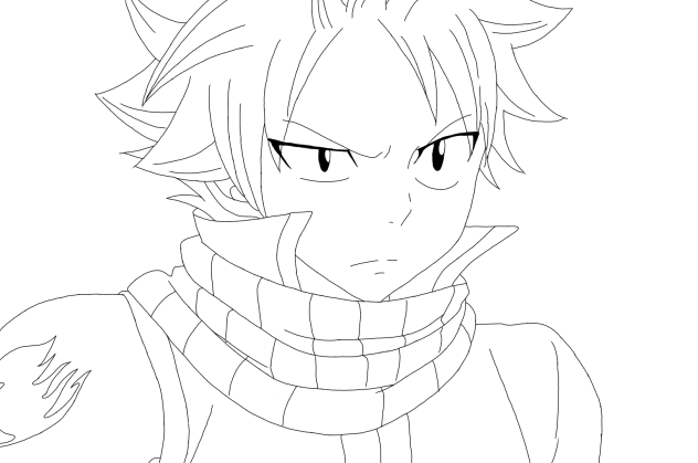 ナツ・ドラグニル 線画