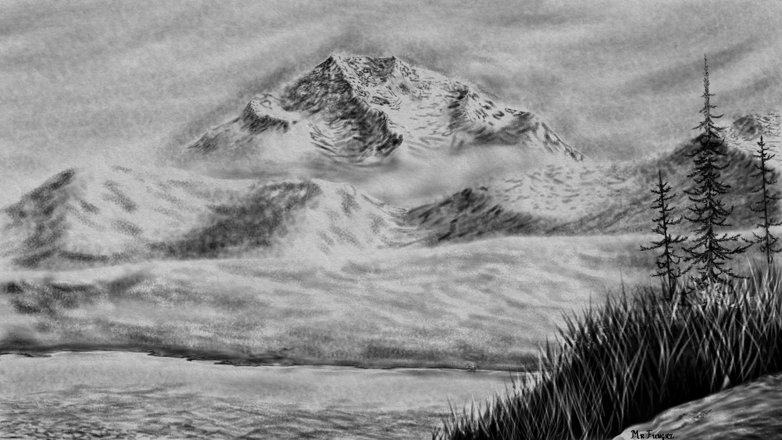A Mountain View - ibisPaint