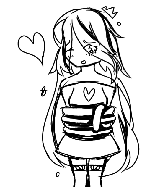 A Cute Girl in a Rope Sketch