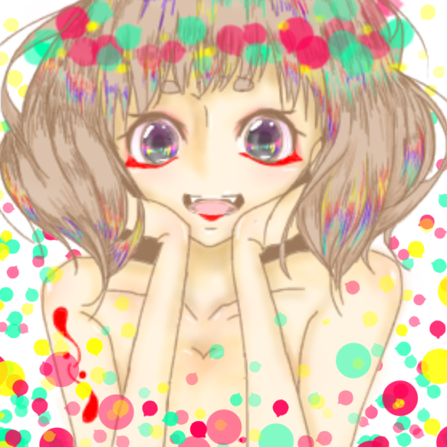 髪に映る色鮮やかな世界