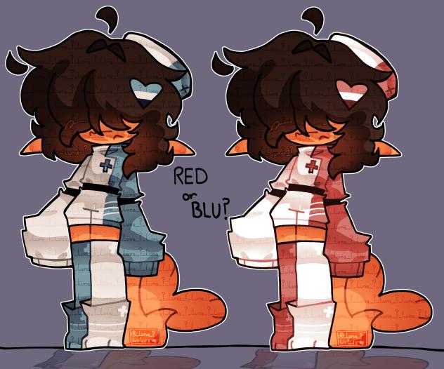 ❤️ RED or BLU - Sebastian -🩵