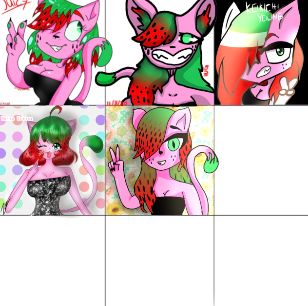 watermelon cat collab - ibisPaint