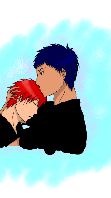 青赤の腕枕 Ibispaint