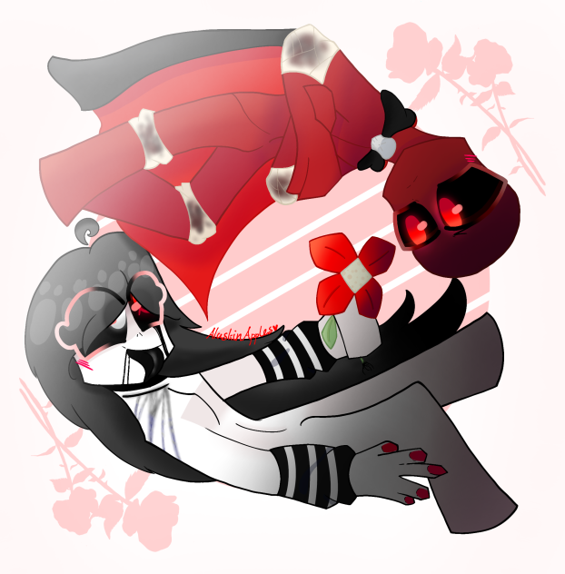 Skulls and roses