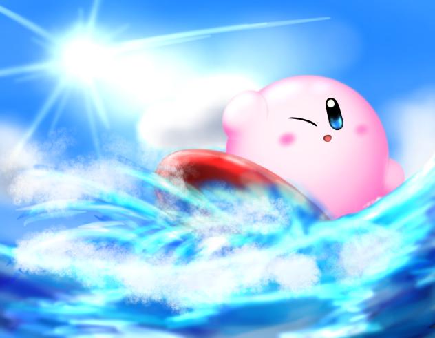 輝く海と青空と