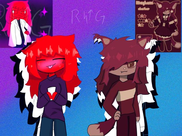 Scarla and Mayhem - ibisPaint