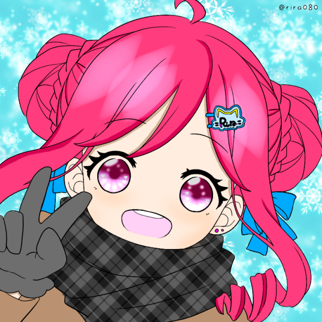 riraさんの線画をお借りしました