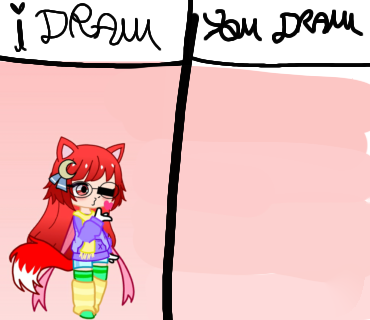 i draw you draw cat red