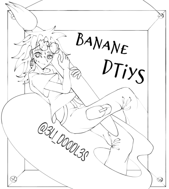 Banane DTIYS LINEART