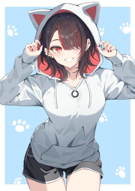 【イラフェスSP】カット先生　猫パーカーまゆちゃんマイクロビキニ イラフェスSP】カット先生 猫パーカーまゆちゃんマイクロビキニ