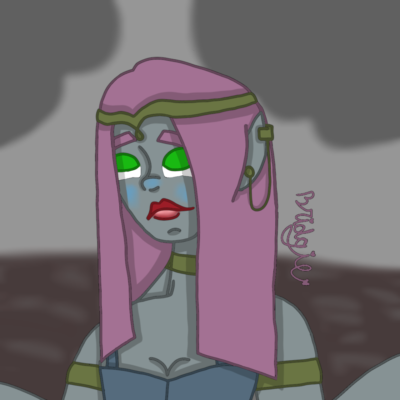 a dark elf drawing - ibisPaint