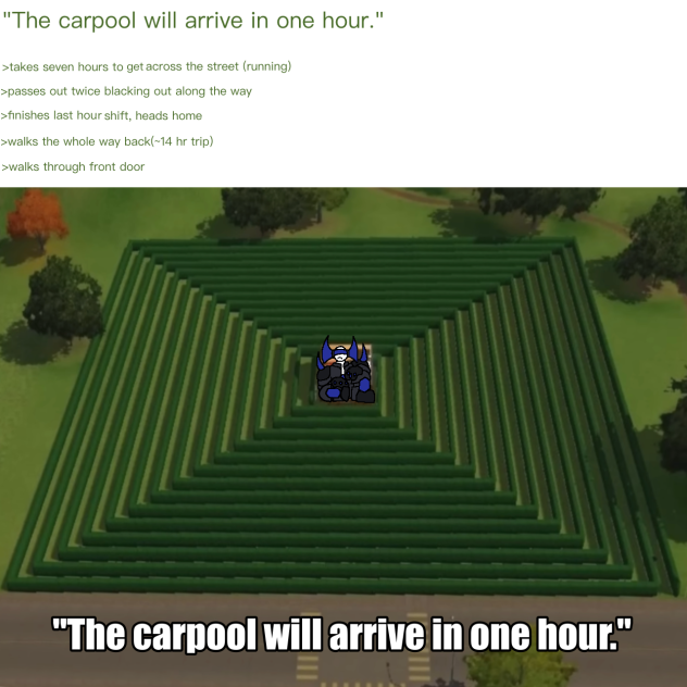 still waiting for the carpool