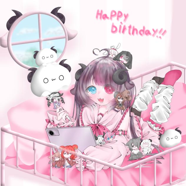 my Happy birthday.ᐟ