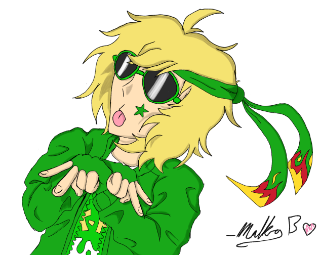 Chris in a K pop outfit cuz why not