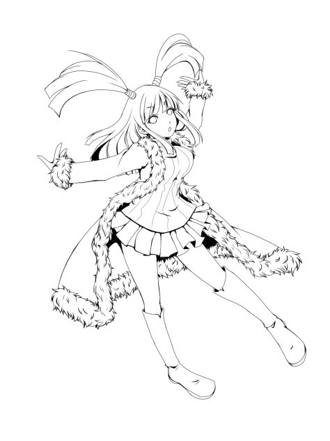 久々に線画をば