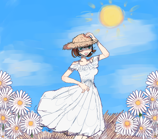 fields of flowers - ibisPaint