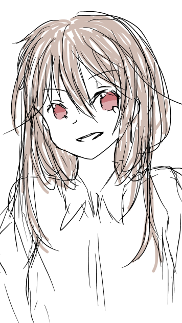 下書きなしの製作時間14分 髪と目だけ塗ったやつ Ibispaint 下書きなしの製作時間14分 髪と目だけ塗ったやつ Ibispaint