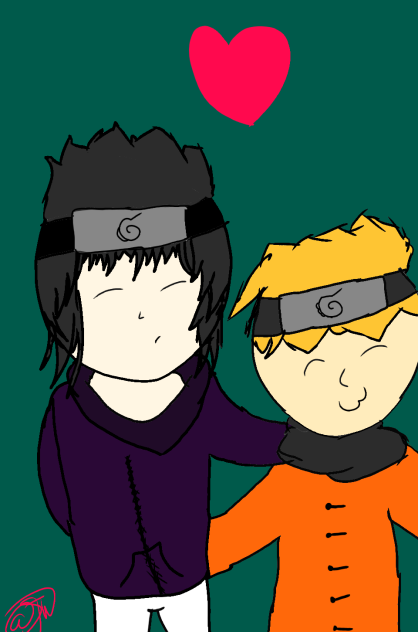 Sasuke x Naruto - ibisPaint