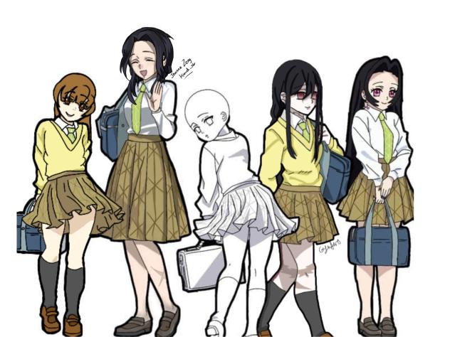 Kimetsu academy collab!