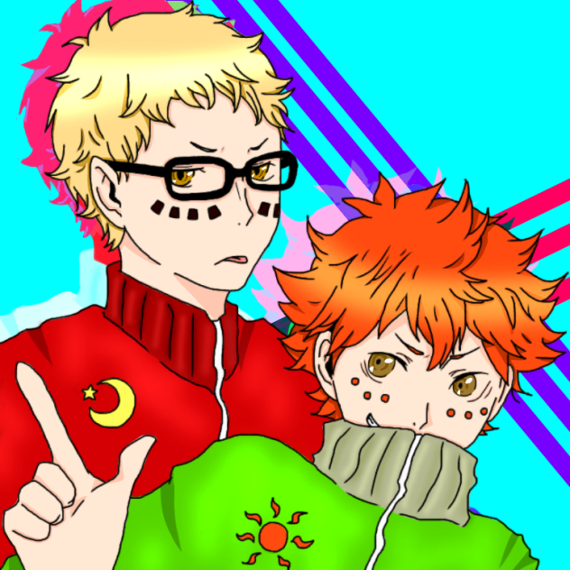ハイキュー！ 線画塗らせてもらいました