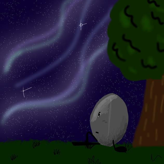A lone little leaf - ibisPaint