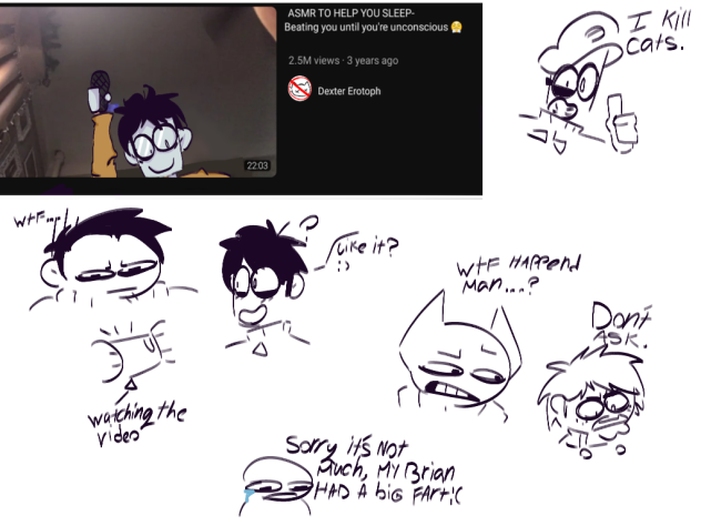 stupid spooky month scribbles