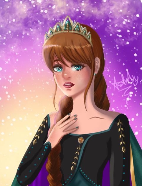 Anna Frozen 🩵🌨️ ️☃️ fanart - ibisPaint
