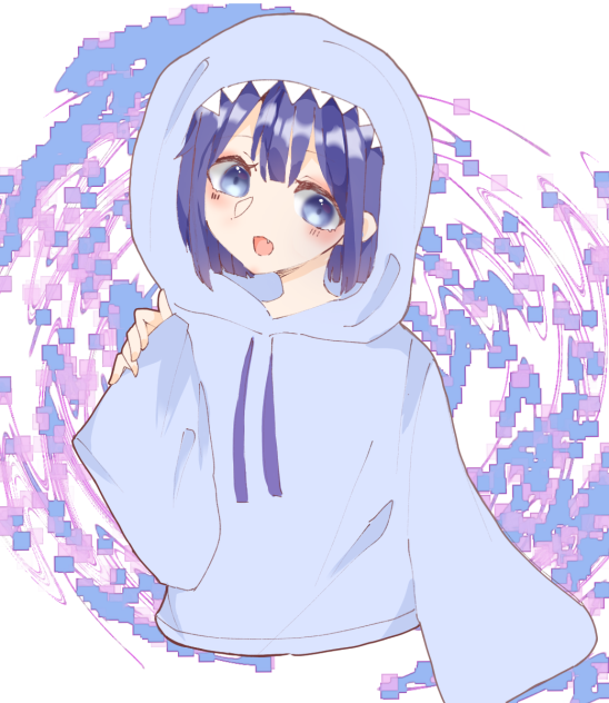 パーカー着た女の子