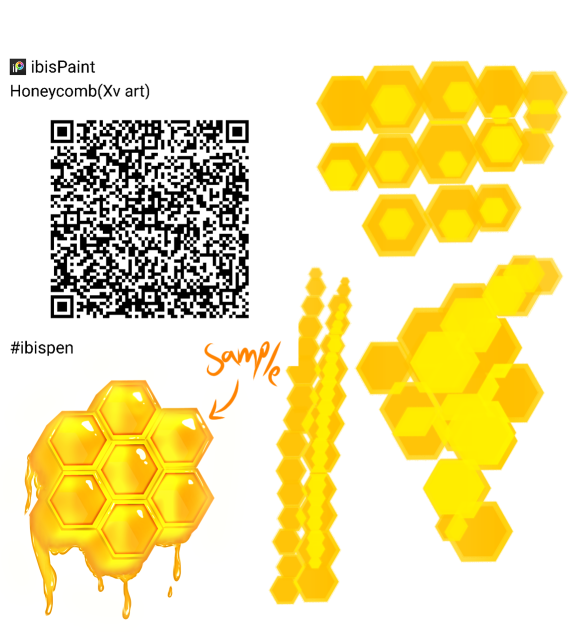 Honeycomb brush - ibisPaint