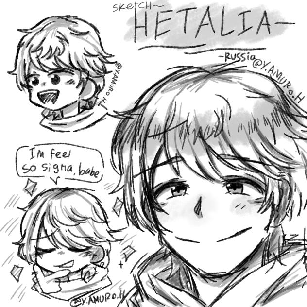 sketch Hetalia Russia